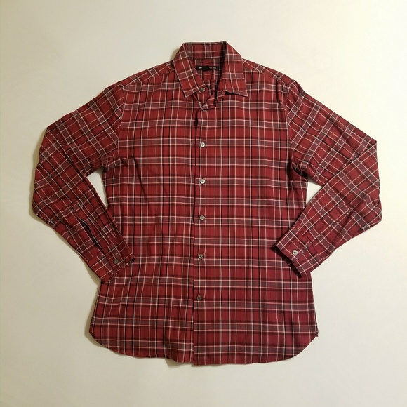 John Varvatos Other - John Varvatos Star USA Red Plaid LongSleeve Small